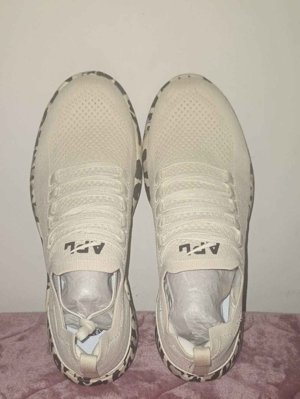 Brand New APL Women's Techloom Breeze Beige Knit Sneakers